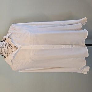 Classic White Women's Button-Up Shirt